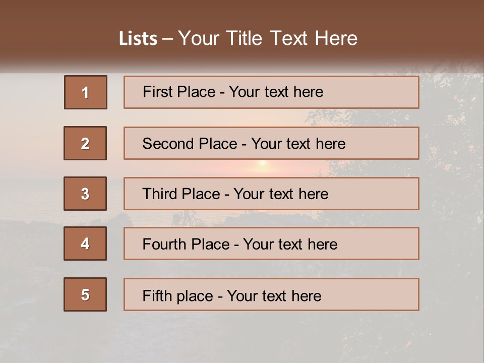 Standing Retirement Elderly PowerPoint Template