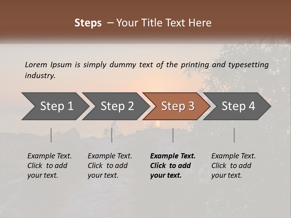 Standing Retirement Elderly PowerPoint Template