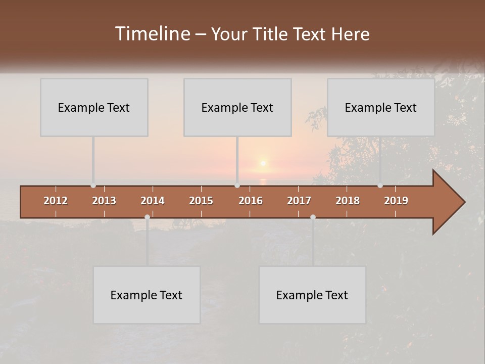 Standing Retirement Elderly PowerPoint Template
