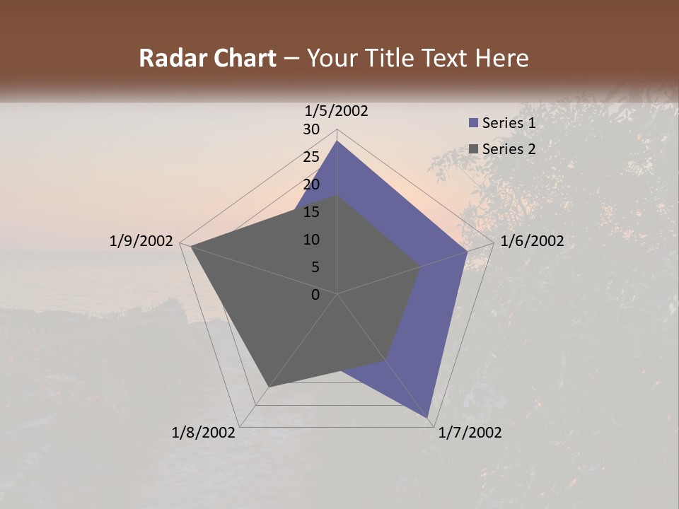 Standing Retirement Elderly PowerPoint Template