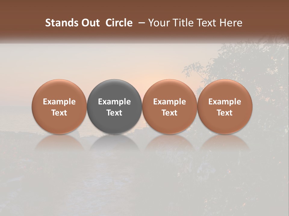 Standing Retirement Elderly PowerPoint Template