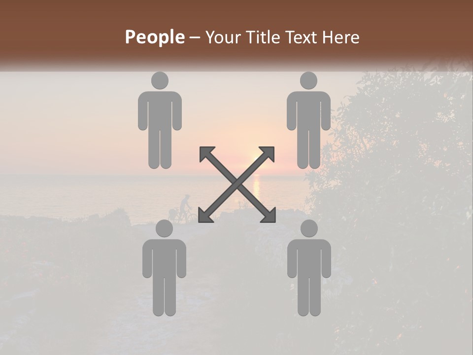 Standing Retirement Elderly PowerPoint Template