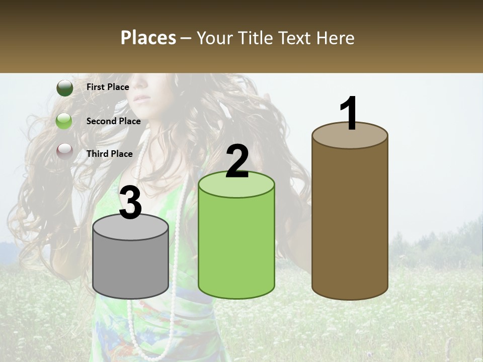 Water Elderly Wave PowerPoint Template