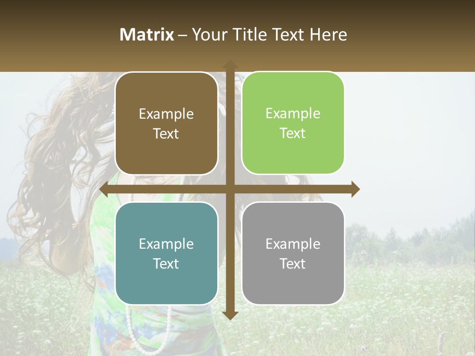 Water Elderly Wave PowerPoint Template