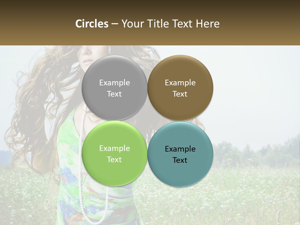 Water Elderly Wave PowerPoint Template