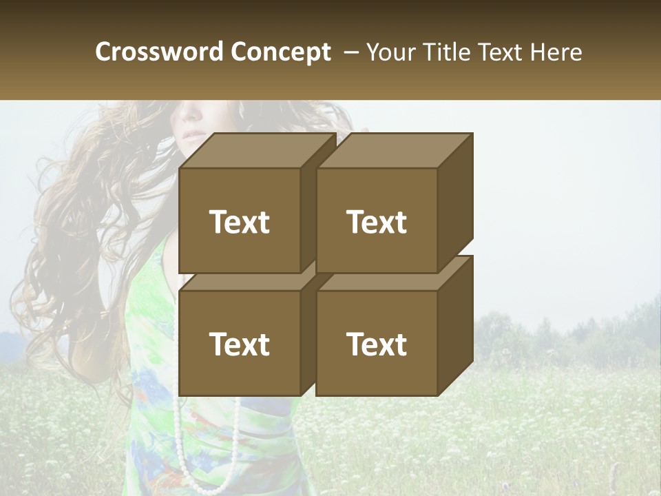 Water Elderly Wave PowerPoint Template