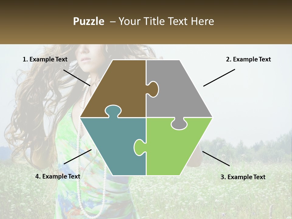 Water Elderly Wave PowerPoint Template