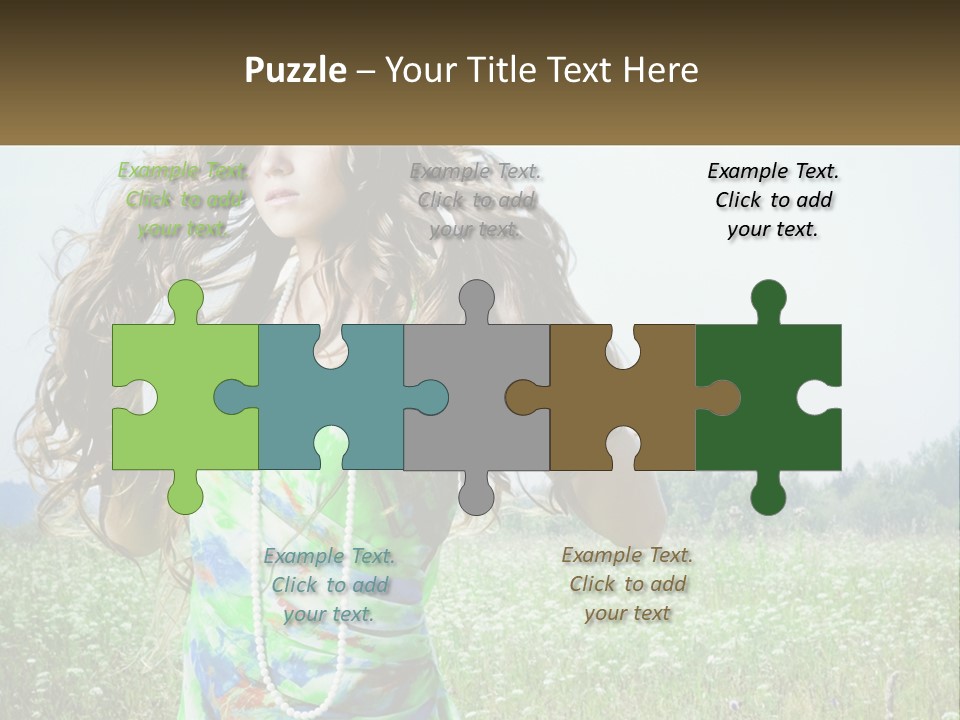 Water Elderly Wave PowerPoint Template