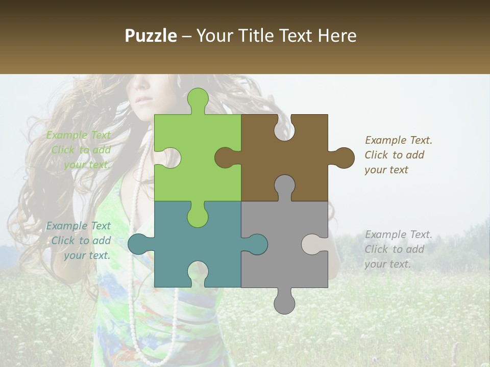 Water Elderly Wave PowerPoint Template