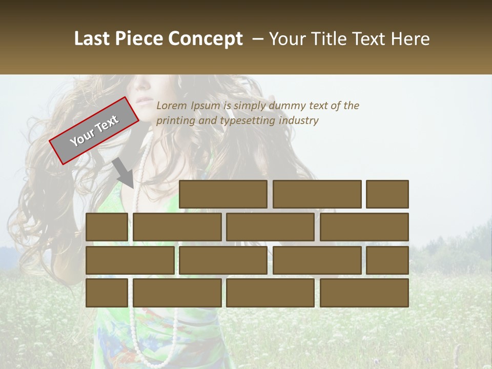 Water Elderly Wave PowerPoint Template