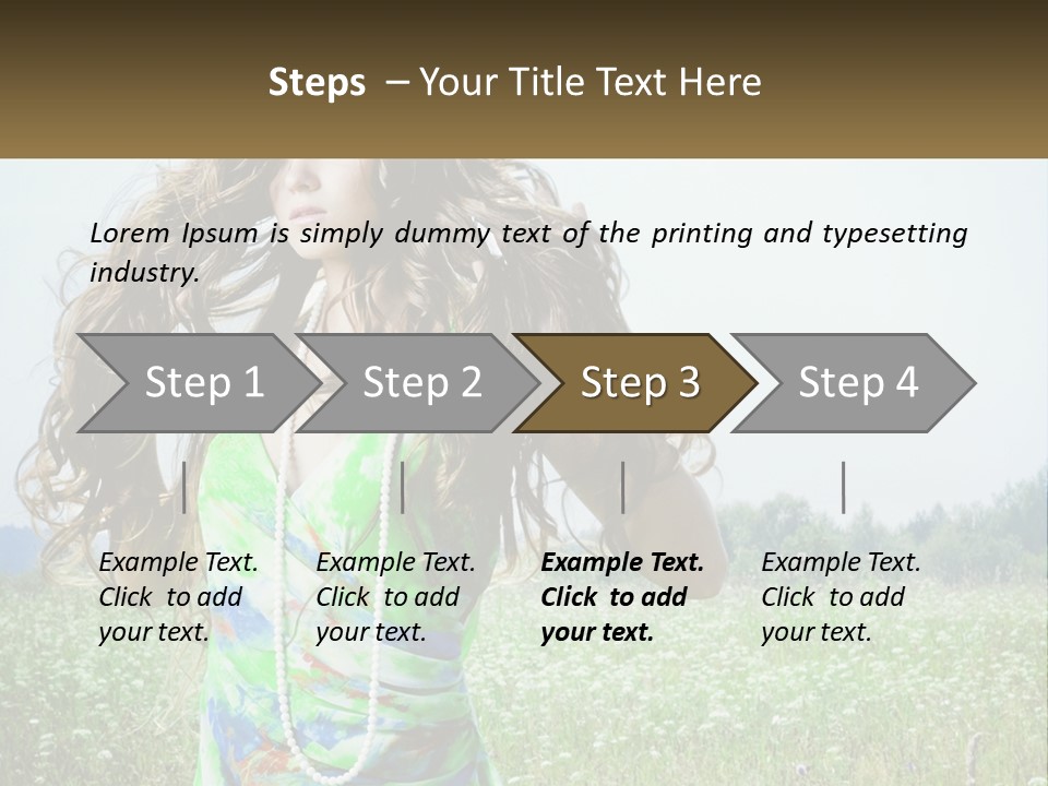 Water Elderly Wave PowerPoint Template