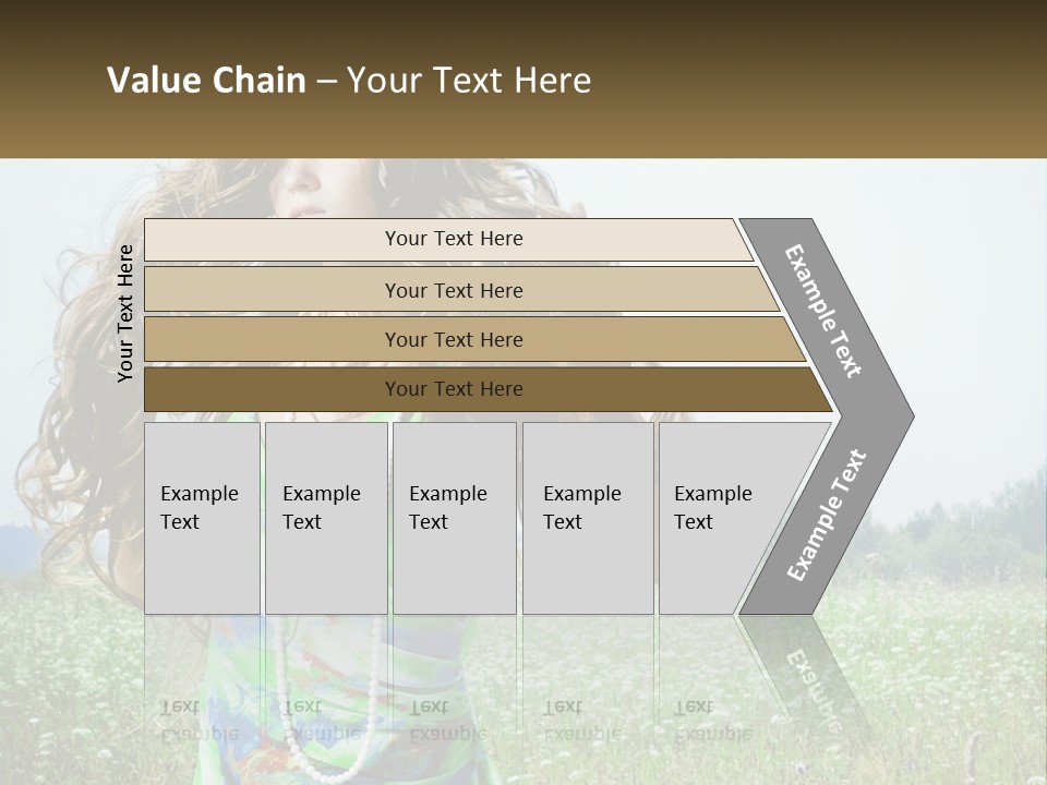 Water Elderly Wave PowerPoint Template