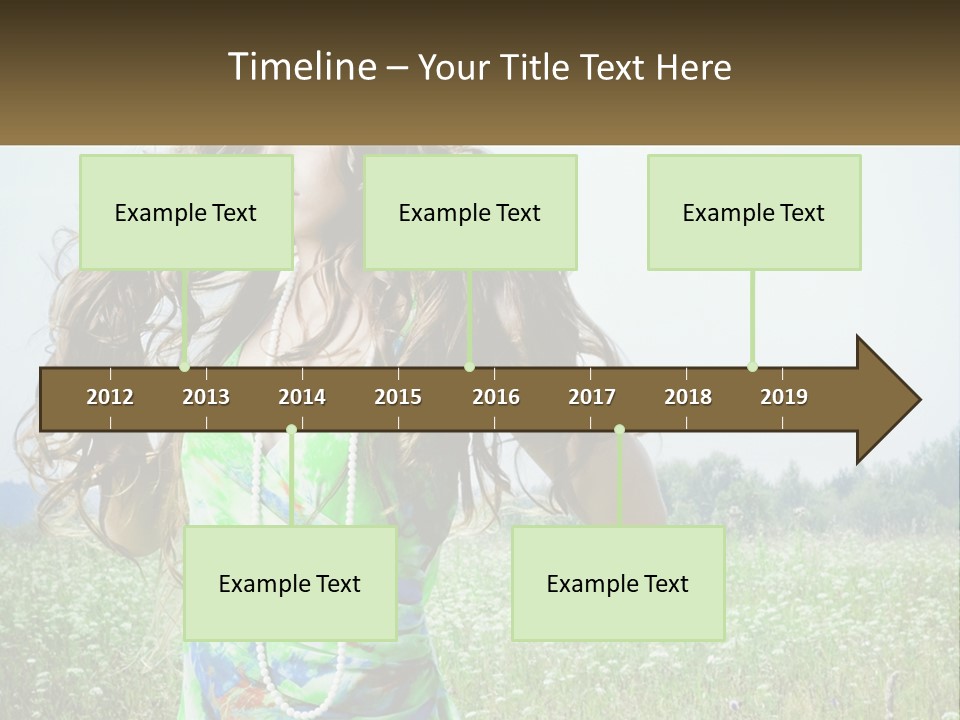 Water Elderly Wave PowerPoint Template