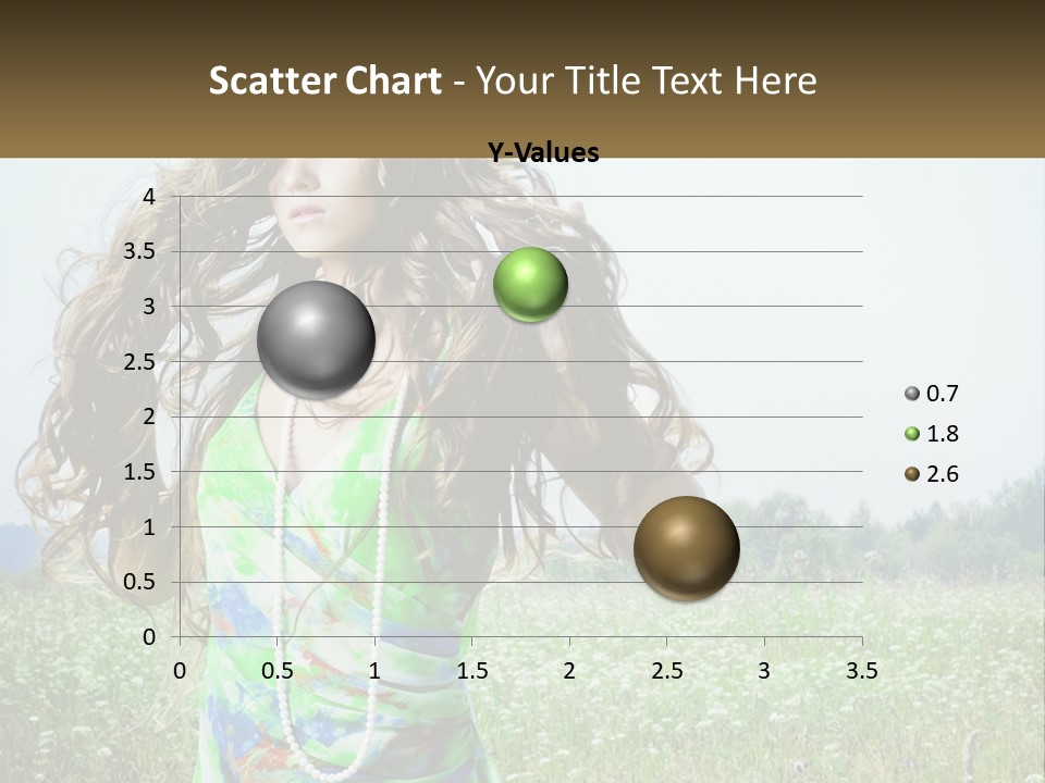 Water Elderly Wave PowerPoint Template