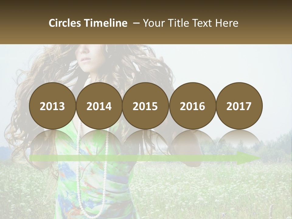 Water Elderly Wave PowerPoint Template