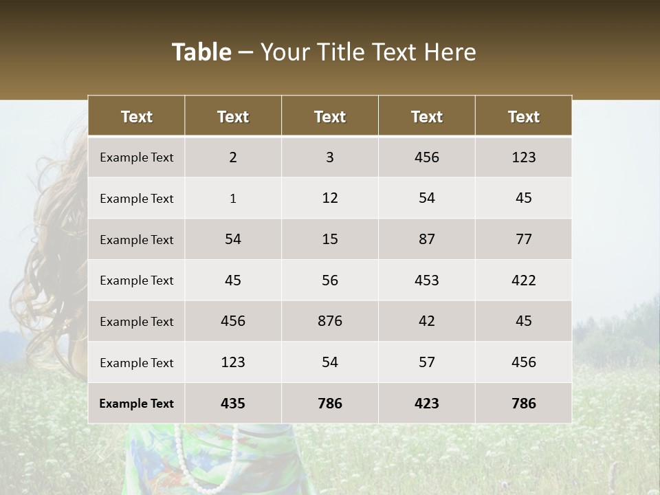 Water Elderly Wave PowerPoint Template