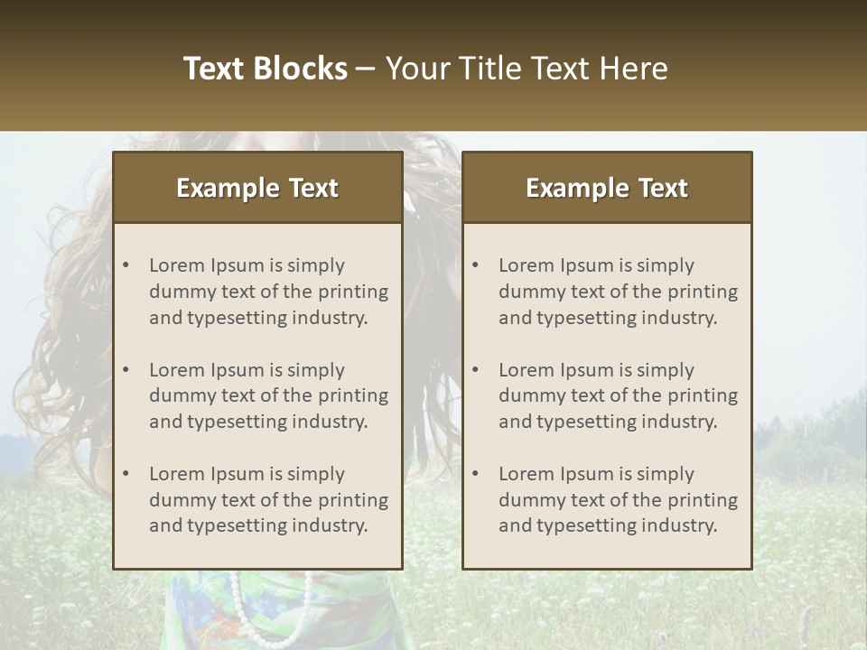 Water Elderly Wave PowerPoint Template