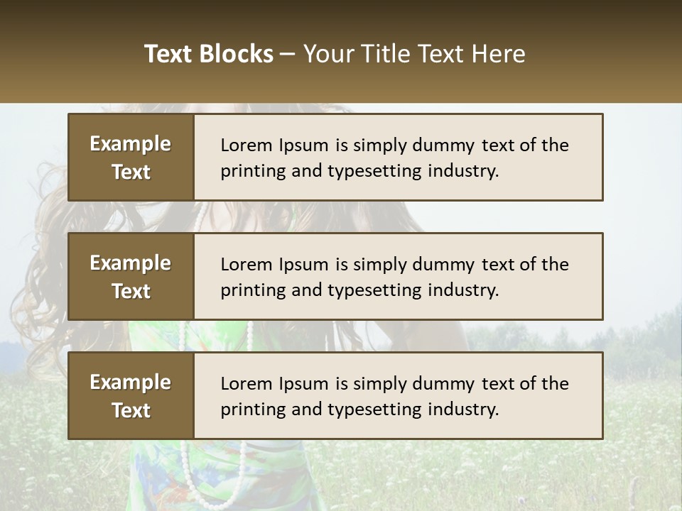 Water Elderly Wave PowerPoint Template