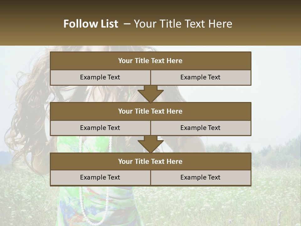 Water Elderly Wave PowerPoint Template