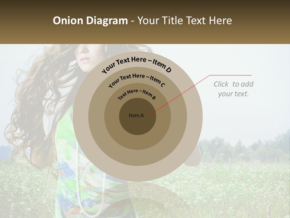 Water Elderly Wave PowerPoint Template