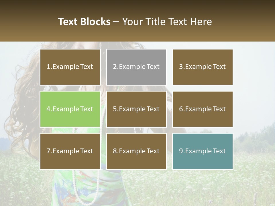 Water Elderly Wave PowerPoint Template