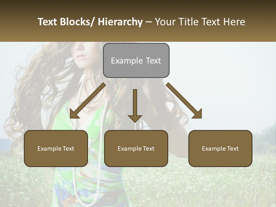 Water Elderly Wave PowerPoint Template