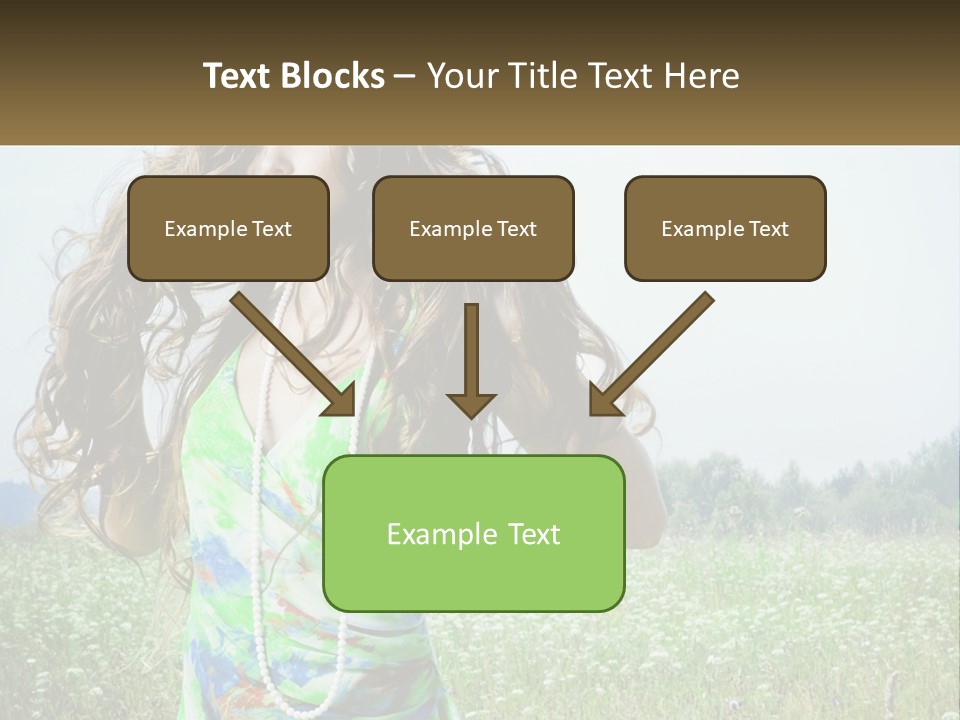 Water Elderly Wave PowerPoint Template