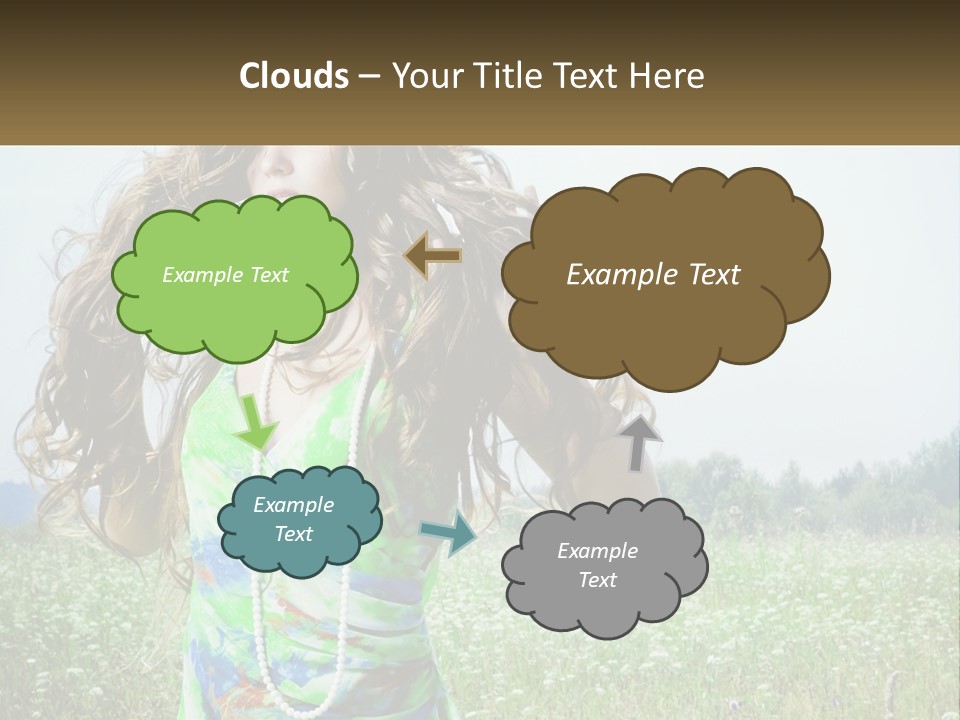 Water Elderly Wave PowerPoint Template