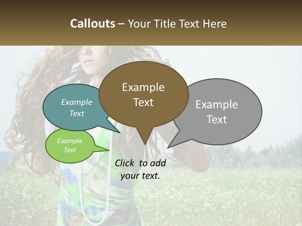 Water Elderly Wave PowerPoint Template