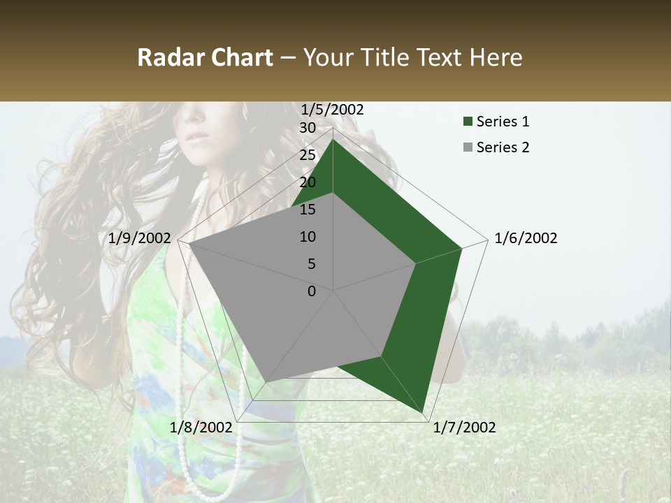 Water Elderly Wave PowerPoint Template