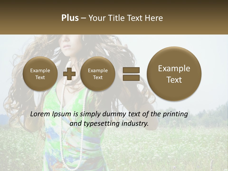 Water Elderly Wave PowerPoint Template