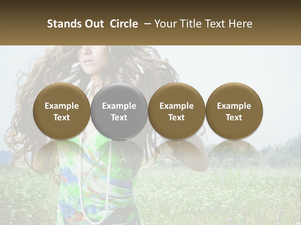 Water Elderly Wave PowerPoint Template