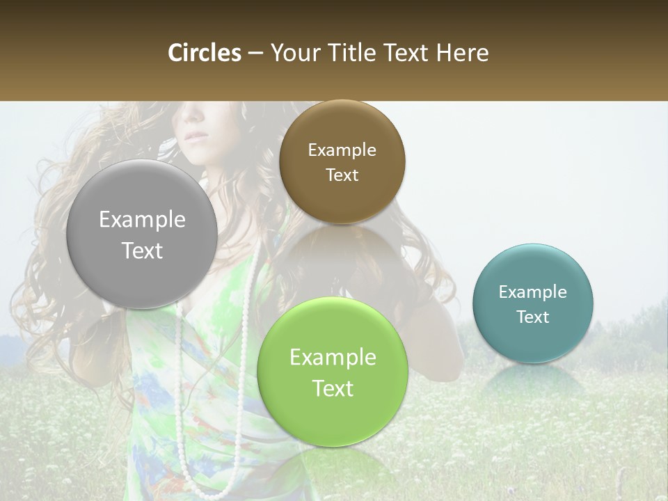 Water Elderly Wave PowerPoint Template