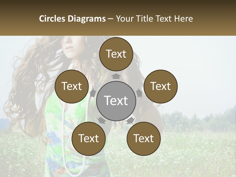 Water Elderly Wave PowerPoint Template