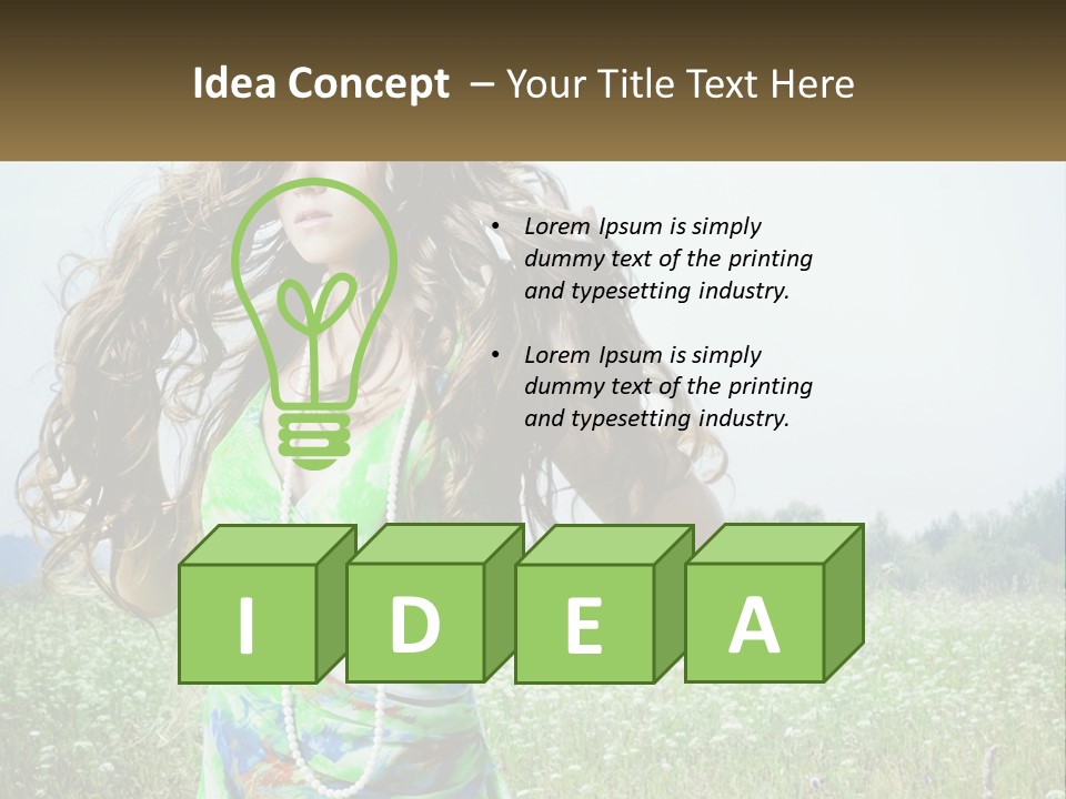 Water Elderly Wave PowerPoint Template