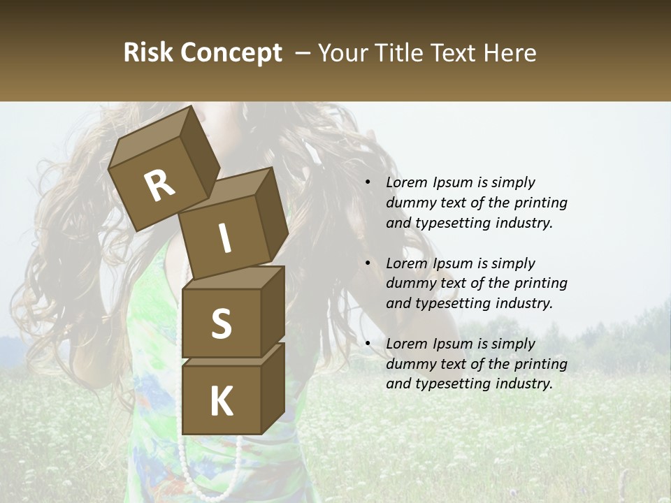 Water Elderly Wave PowerPoint Template