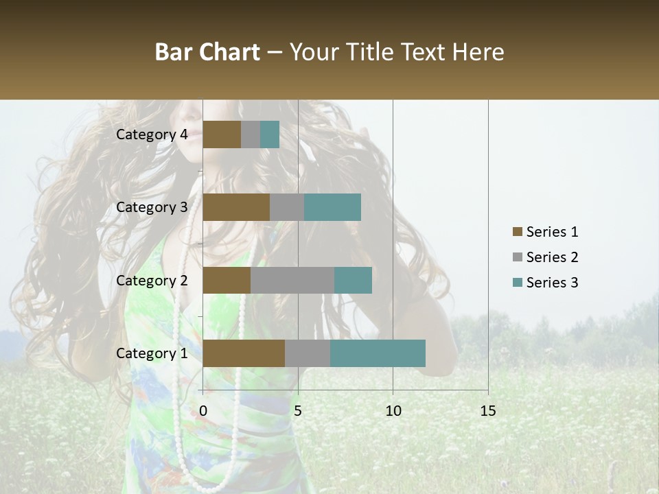 Water Elderly Wave PowerPoint Template