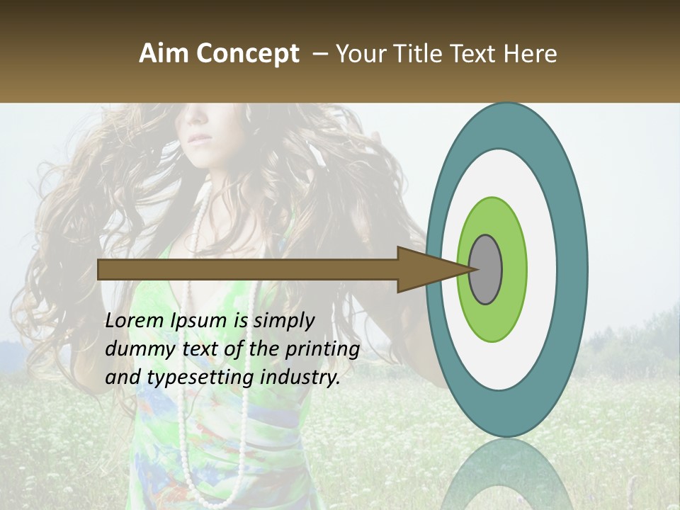 Water Elderly Wave PowerPoint Template