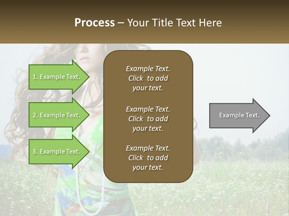 Water Elderly Wave PowerPoint Template
