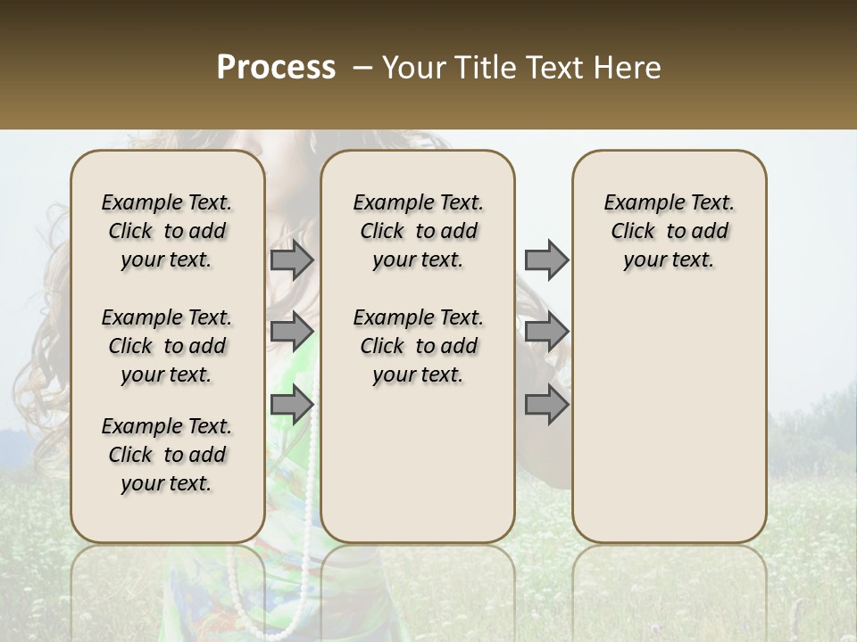 Water Elderly Wave PowerPoint Template