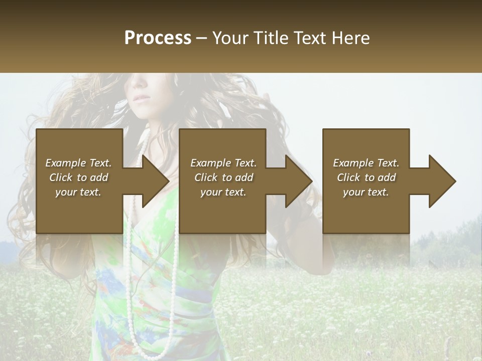 Water Elderly Wave PowerPoint Template