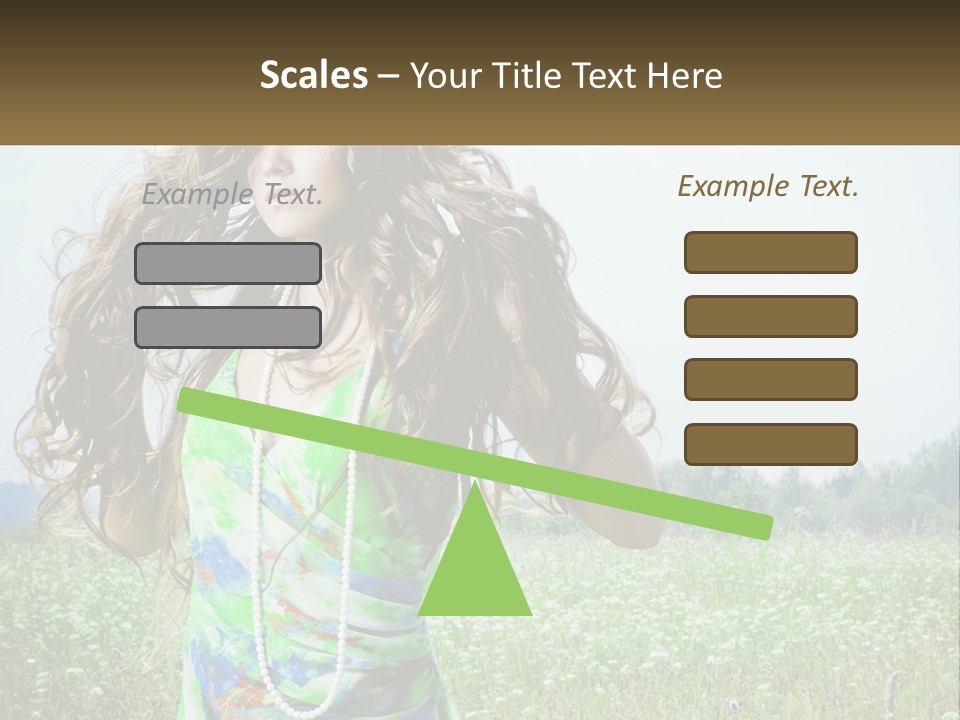 Water Elderly Wave PowerPoint Template