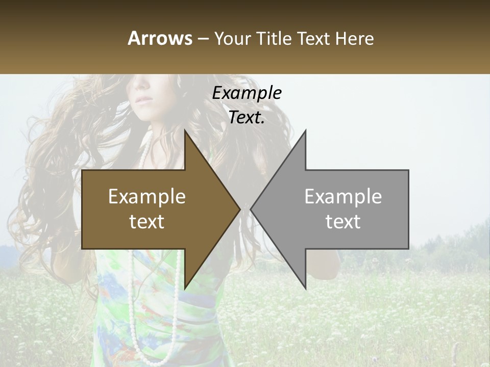 Water Elderly Wave PowerPoint Template