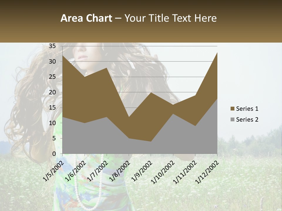Water Elderly Wave PowerPoint Template