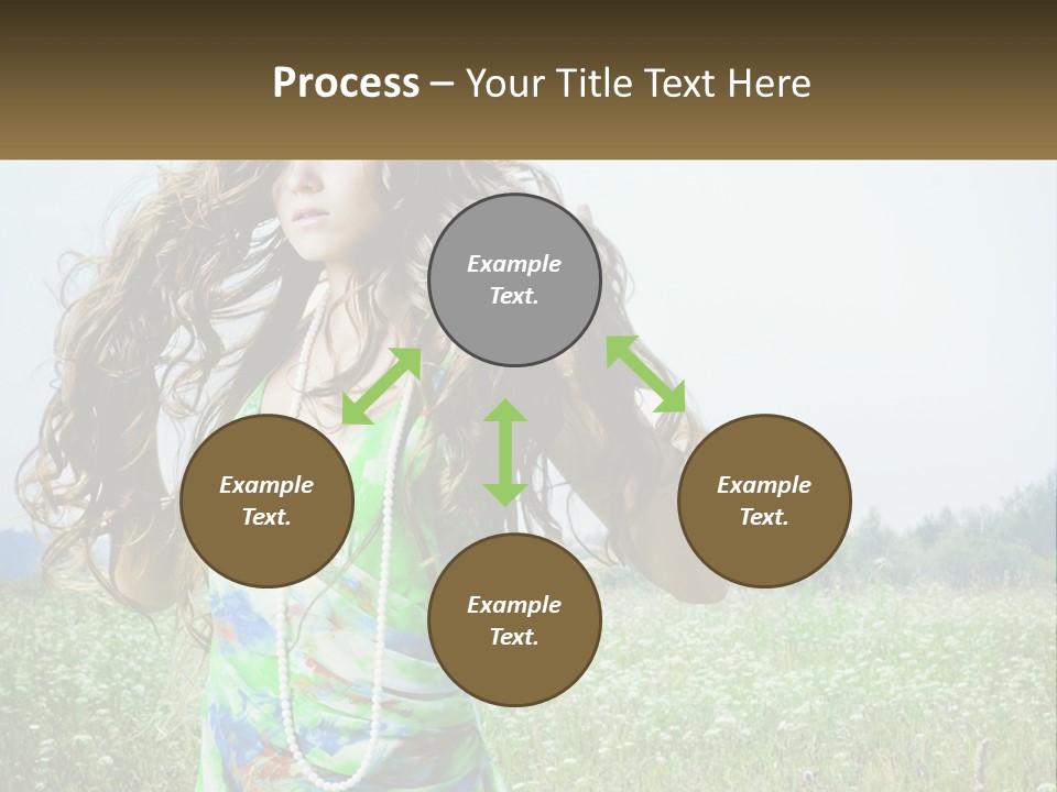 Water Elderly Wave PowerPoint Template