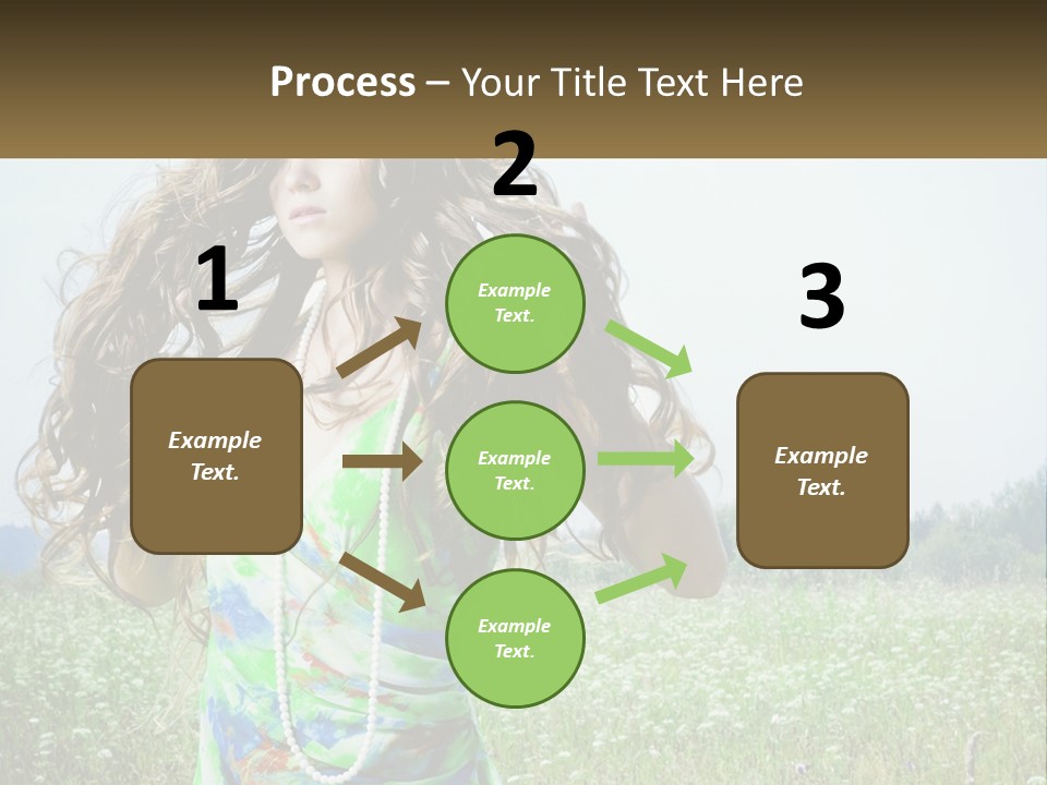 Water Elderly Wave PowerPoint Template