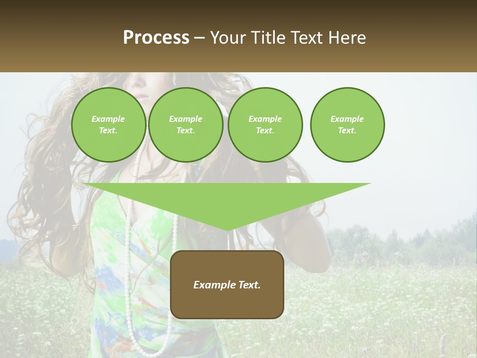 Water Elderly Wave PowerPoint Template