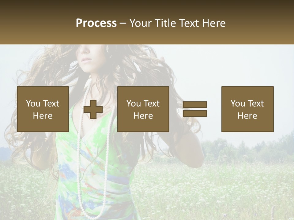Water Elderly Wave PowerPoint Template