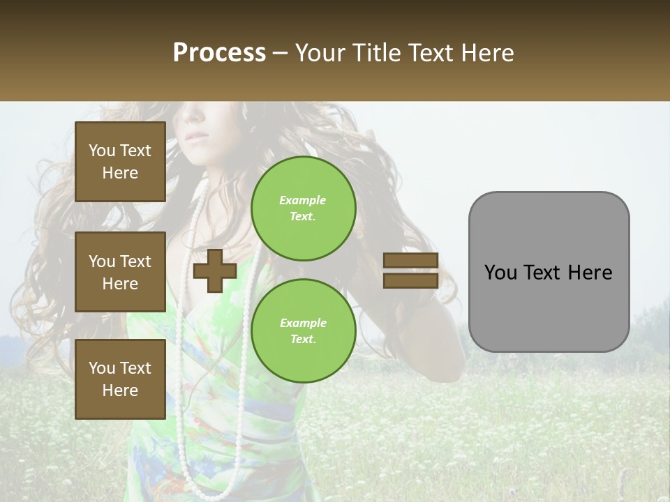 Water Elderly Wave PowerPoint Template