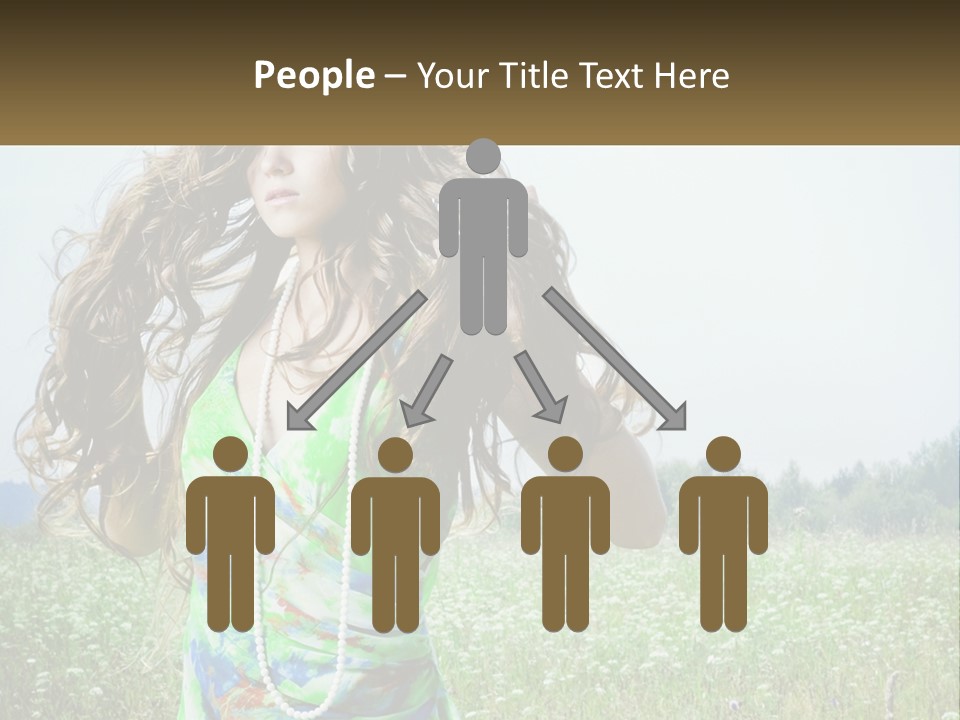 Water Elderly Wave PowerPoint Template